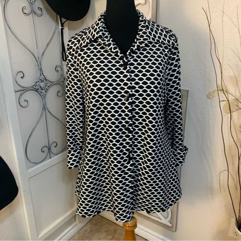 Vintage Sole Dione studio tunic long blouse abstract modern